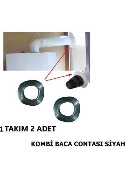 Yt552 Siyah Kombi Baca Borusu Contası /baca Lastiği 2Adet modelleri