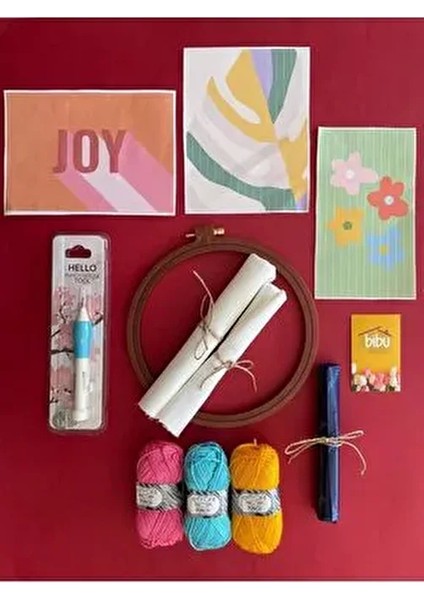 Deneme Seti (Canlı Renkler) - Punch Nakışını Merak Edenler ve Denemek Isteyenler Için Deneyim Kiti