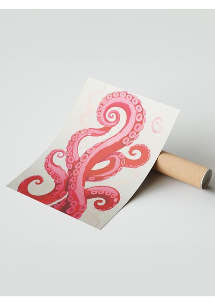 Çerçevesiz Poster, Ahtapot ve Tentaküller, Salon Dekoru Poster No: 112473 modelleri