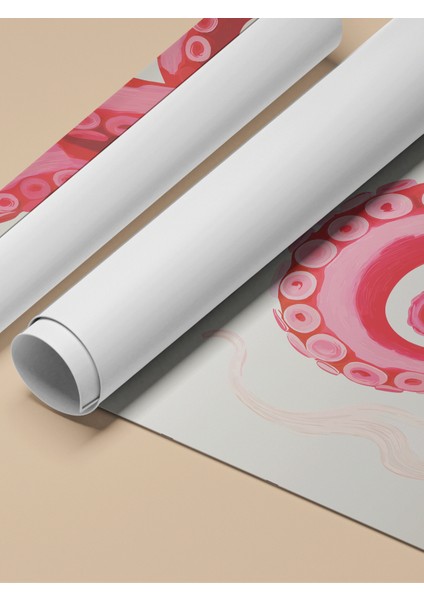 Çerçevesiz Poster, Ahtapot ve Tentaküller, Salon Dekoru Poster No: 112473 fırsatları