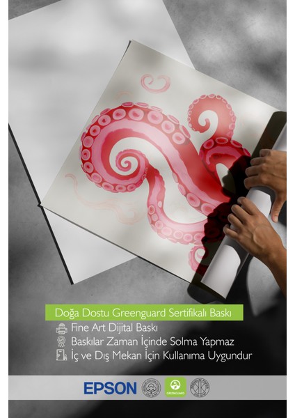 Çerçevesiz Poster, Ahtapot ve Tentaküller, Salon Dekoru Poster No: 112473