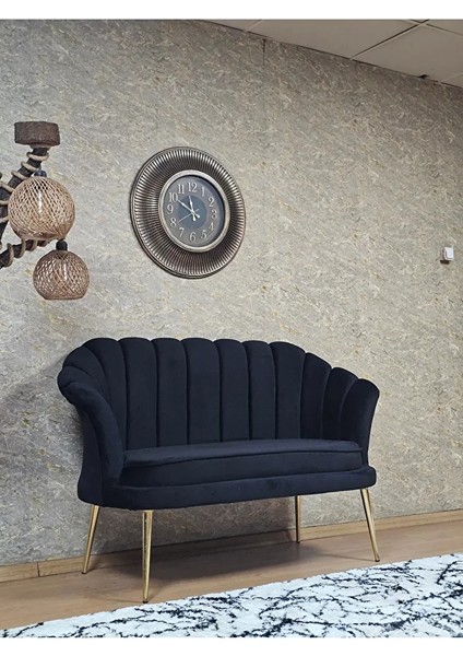 Ikili Istiridye Gold Kaplama Sivriltme Ayak Çay Seti Koltuk Ikili Berjer , Ikili Berjer Koltuk Siyah Renk 110 x 48 Boyut/ebat fiyatları