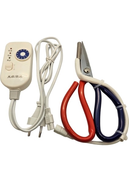 Rezistanslı Sıcak Kumaş Etiket Kurdele Kesim Makası 22CM