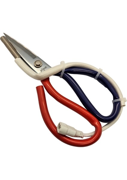 Rezistanslı Sıcak Kumaş Etiket Kurdele Kesim Makası 22CM indirimleri