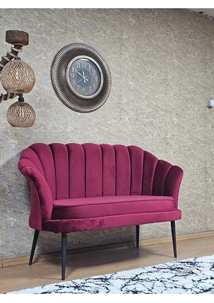 Ikili Istiridye Siyah Boyalı Sivriltme Ayak Çay Seti Koltuk Ikili Berjer , Ikili Berjer Koltuk Bordo Renk 110 x 48 Boyut/ebat fiyatları