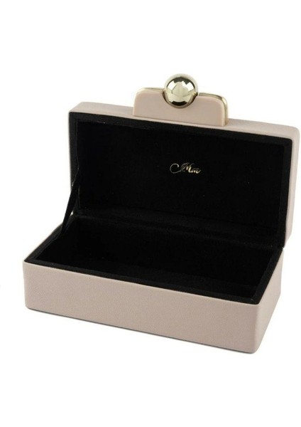 Rex Pembe Deri Gold Kulplu Kutu 21X15X7CM fiyatları