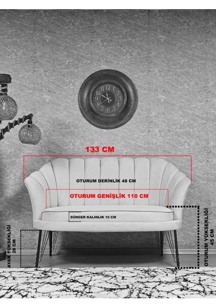 Ikili Istiridye Gold Kaplama Sivriltme Ayak Çay Seti Koltuk Ikili Berjer , Ikili Berjer Koltuk Mavi Renk 110 x 48 Boyut/ebat indirimleri