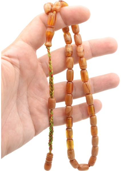 Makrome Sistemli Kapsül Kesim Çubuk Malzeme Sıkma Kehribar Tesbih 135 fırsatları