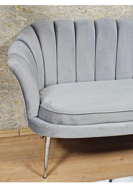 Ikili Istiridye Krom Kaplama Sivriltme Ayak Çay Seti Koltuk Ikili Berjer , Ikili Berjer Koltuk Gri Renk 110 x 48 Boyut/ebat fırsatları