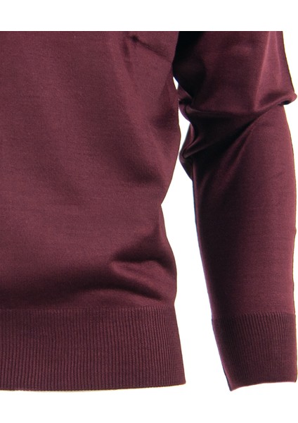 Erkek Baba Kazağı V Yakalı Ince Yün Dokuma indirimleri