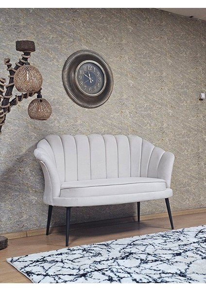 Ikili Istiridye Siyah Boyalı Sivriltme Ayak Çay Seti Koltuk Ikili Berjer , Ikili Berjer Koltuk Krem Renk 110 x 48 Boyut/ebat fiyatları