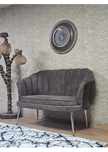 Ikili Istiridye Krom Kaplama Sivriltme Ayak Çay Seti Koltuk Ikili Berjer , Ikili Berjer Koltuk Kahverengi Renk 110 x 48 Boyut/ebat modelleri