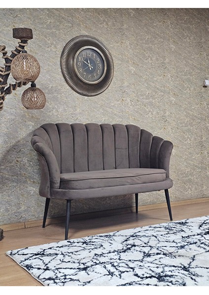 Ikili Istiridye Siyah Boyalı Sivriltme Ayak Çay Seti Koltuk Ikili Berjer , Ikili Berjer Koltuk Kahverengi Renk 110 x 48 Boyut/ebat fiyatları