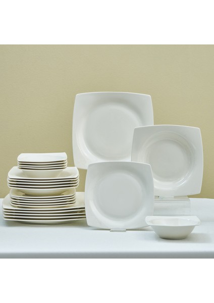 Mensa 24 Parça 6 Kişilik Yemek Takımı Beyaz