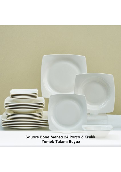 Mensa 24 Parça 6 Kişilik Yemek Takımı Beyaz modelleri