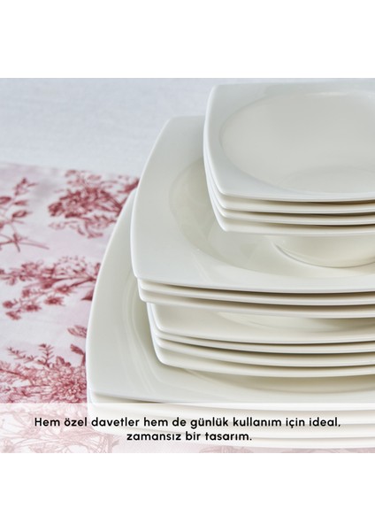 Mensa 24 Parça 6 Kişilik Yemek Takımı Beyaz fırsatları