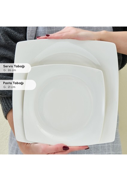 Mensa 24 Parça 6 Kişilik Yemek Takımı Beyaz indirimleri