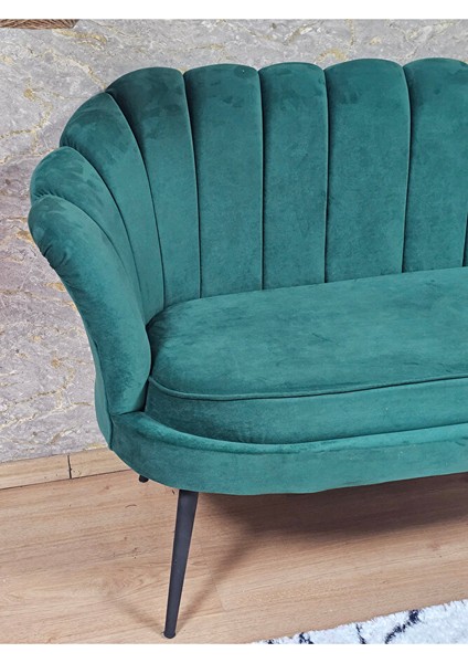 Ikili Istiridye Siyah Boyalı Sivriltme Ayak Çay Seti Koltuk Ikili Berjer , Ikili Berjer Koltuk Yeşil Renk 110 x 48 Boyut/ebat fırsatları