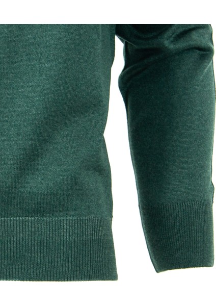 Erkek Uzun Kollu V Yakalı Düz Renk Klasik Model Rahat Kesim Tam Kalıp Yünlü Dokuma Kazak indirimleri