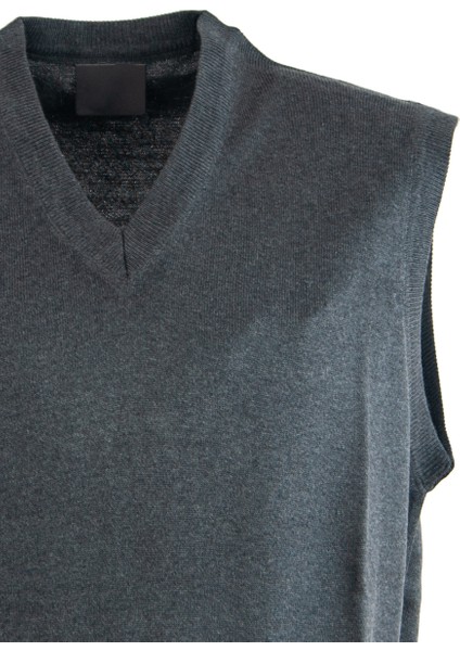 Erkek V Yakalı Düz Renk Klasik Model Rahat Kesim Tam Kalıp Yünlü Dokuma Süveter