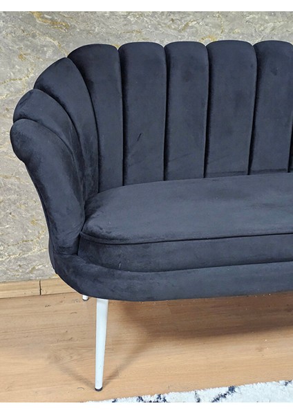 Ikili Istiridye Beyaz Boyalı Sivriltme Ayak Çay Seti Koltuk Tekli Berjer , Ikili Berjer Koltuk Siyah Renk 110 x 48 Boyut/ebat fırsatları