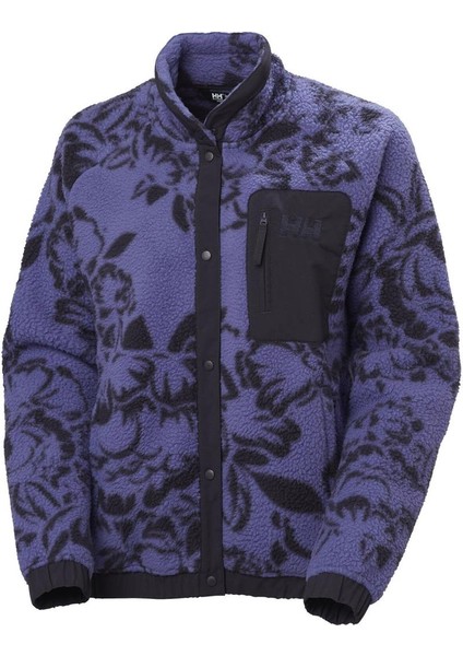 Imperial Printed Pile Snap Kadın Polar