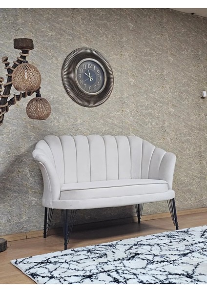 Ikili Istiridye Siyah Boyalı Telli Ayak Çay Seti Koltuk Tekli Berjer , Ikili Berjer Koltuk Krem Renk 110 x 48 Boyut/ebat fiyatları