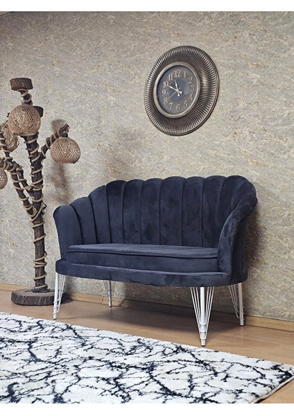 Ikili Istiridye Beyaz Boyalı Telli Ayak Çay Seti Koltuk Tekli Berjer , Ikili Berjer Koltuk Fume Renk 110 x 48 Boyut/ebat modelleri