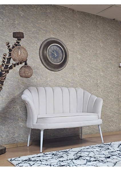 Ikili Istiridye Beyaz Boyalı Sivriltme Ayak Çay Seti Koltuk Tekli Berjer , Ikili Berjer Koltuk Krem Renk 110 x 48 Boyut/ebat fiyatları