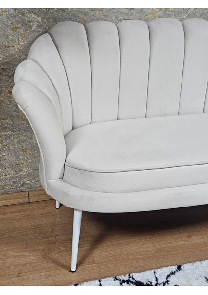 Ikili Istiridye Beyaz Boyalı Sivriltme Ayak Çay Seti Koltuk Tekli Berjer , Ikili Berjer Koltuk Krem Renk 110 x 48 Boyut/ebat fırsatları