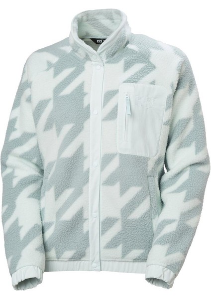 W Imperial Printed Pile Snap Kadın Polar Mont