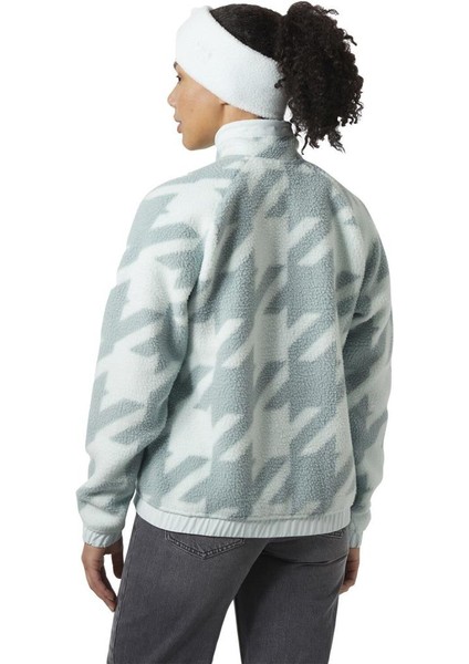 W Imperial Printed Pile Snap Kadın Polar Mont modelleri