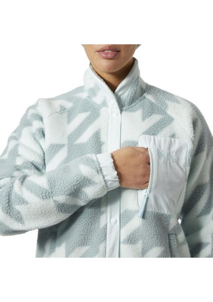 W Imperial Printed Pile Snap Kadın Polar Mont fırsatları