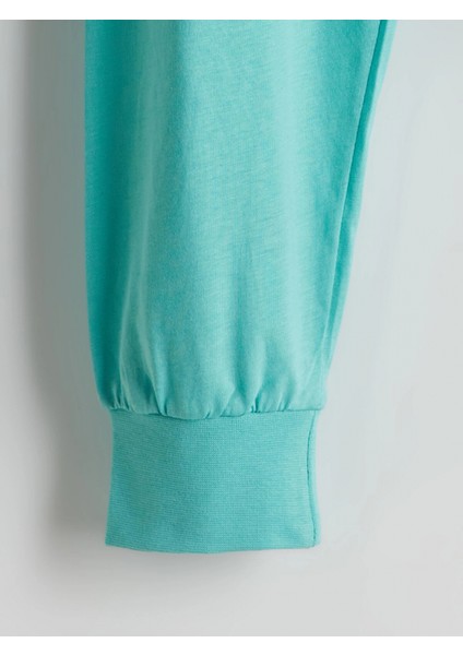 Lcw Kids Beyaz Bisiklet Yaka Ayı Teddy Baskılı Erkek Çocuk Pijama Takımı