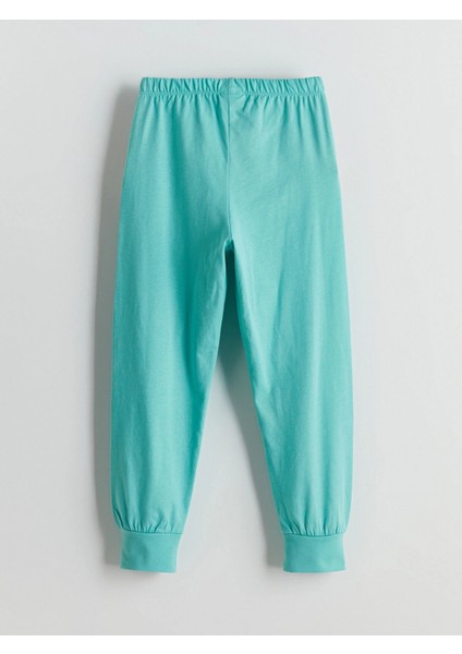 Lcw Kids Beyaz Bisiklet Yaka Ayı Teddy Baskılı Erkek Çocuk Pijama Takımı