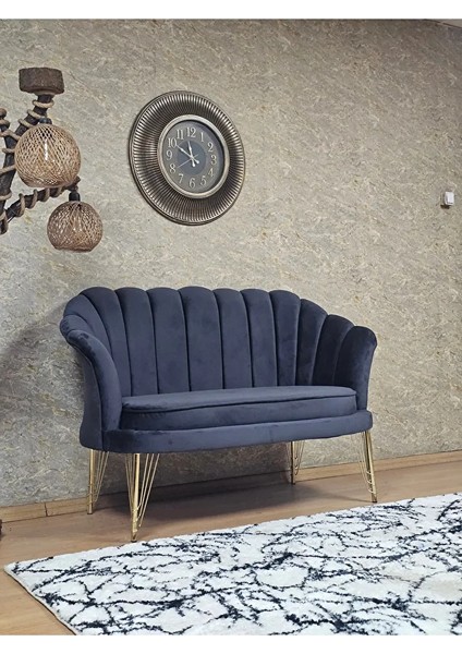 Ikili Istiridye Gold Kaplama Telli Ayak Çay Seti Koltuk Tekli Berjer , Ikili Berjer Koltuk Füme Renk 110 x 48 Boyut/ebat fiyatları