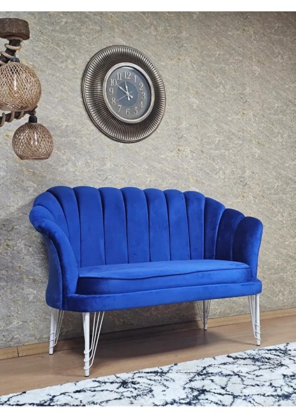 Ikili Istiridye Beyaz Boyalı Telli Ayak Çay Seti Koltuk Tekli Berjer , Ikili Berjer Koltuk Mavi Renk 110 x 48 Boyut/ebat fiyatları
