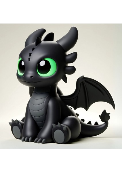 Dişsiz - Toothless Ejderhanı Nasıl Eğitirsin Sevimli Figür Oyuncak 12CM