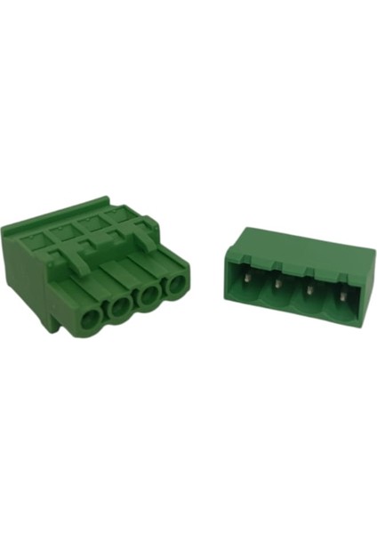 4 Kutuplu 180 Derece 5.08MM Baskılı Devre (Pcb) Klemens Seti (Dişi + Erkek) fırsatları