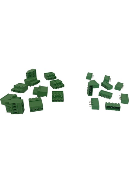 4 Kutuplu 180 Derece 5.08MM Baskılı Devre (Pcb) Klemens Seti (Dişi + Erkek) indirimleri