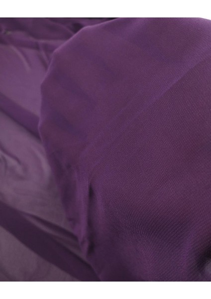 Koyu Mor Renkte Şifon En: 140 fiyatları