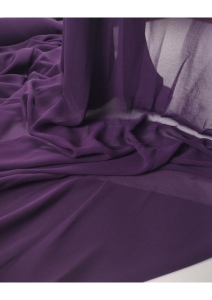 Koyu Mor Renkte Şifon En: 140 fırsatları