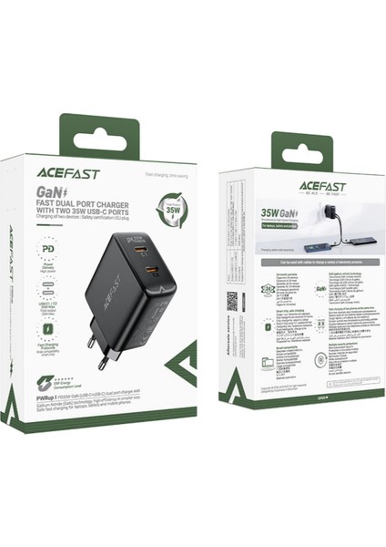 35W Gan Çift Usb-C Portlu Süper Hızlı Şarj Adaptörü – Pd Destekli Akıllı Çip Teknolojili fiyatları