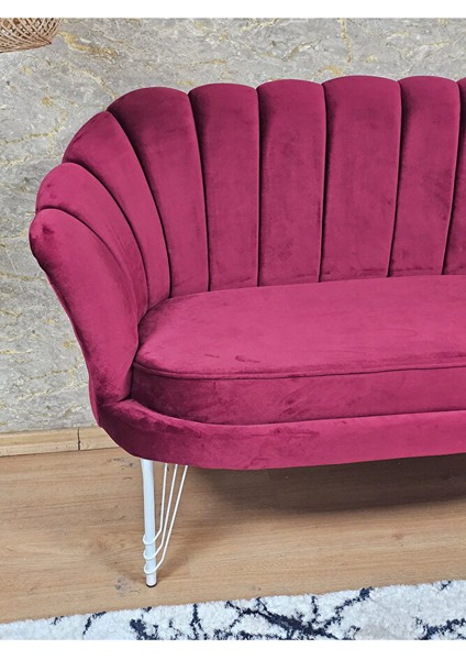 Ikili Istiridye Beyaz Boyalı Telli Ayak Çay Seti Koltuk Tekli Berjer , Ikili Berjer Koltuk Bordo Renk 110 x 48 Boyut/ebat fırsatları