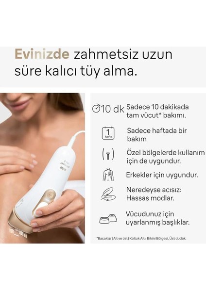 IPL silk-expert pro 5, evde tüy alma, çanta, 2 başlık ile, PL5146 modelleri
