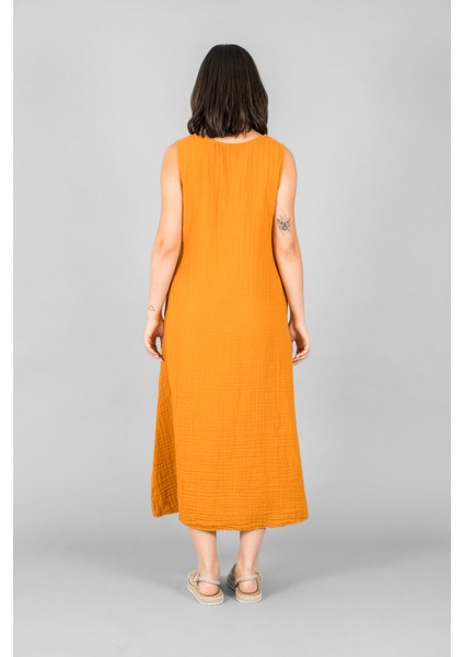 Müslin Kadın Önden Bağlamalı Elbise modelleri