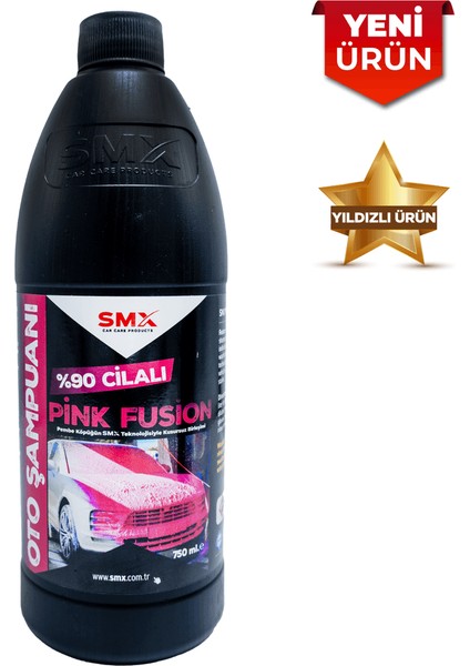 %90 Cilalı Pink Fusion Oto Şampuanı 750 ml