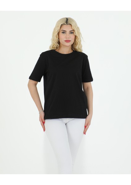Düz Basic Tshirt Siyah