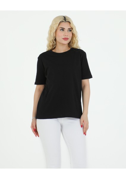 Düz Basic Tshirt Siyah modelleri