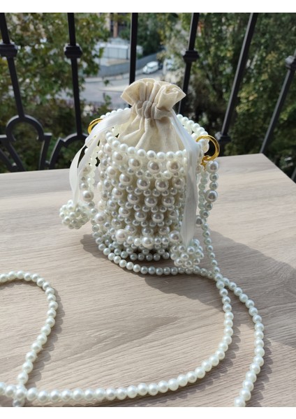 El Örmesi - Inci Zarafetiyle Silindir El ve Askılı Çanta - Günlük ,özel Gün (Nikah,düğün) fiyatları